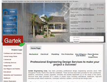 Tablet Screenshot of gartek-engineering.com